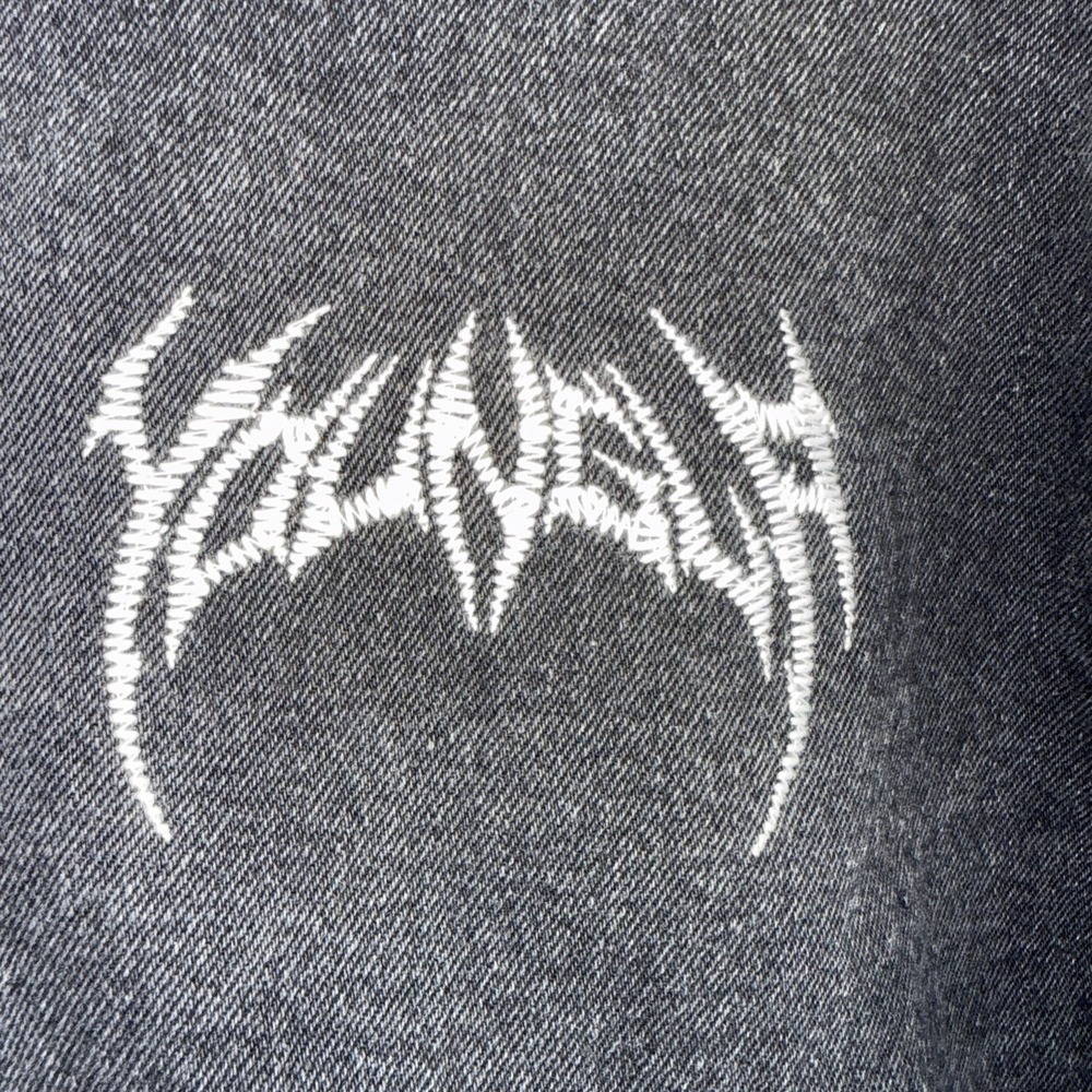 YoungLA x Batman The Dark Knight Rises Sample Denim Jacket Washed Black Medium - Picture 3 of 7